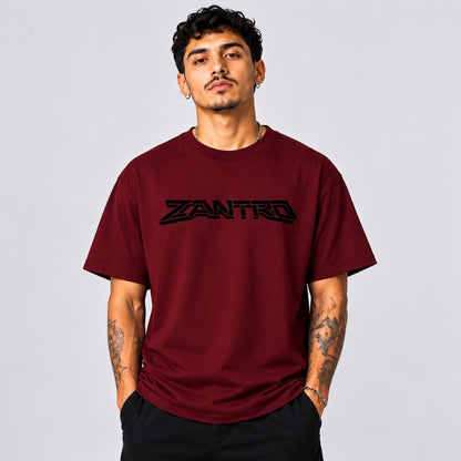 CAMISETA DE TREINO OVERSIZED VINHO ZANTRO