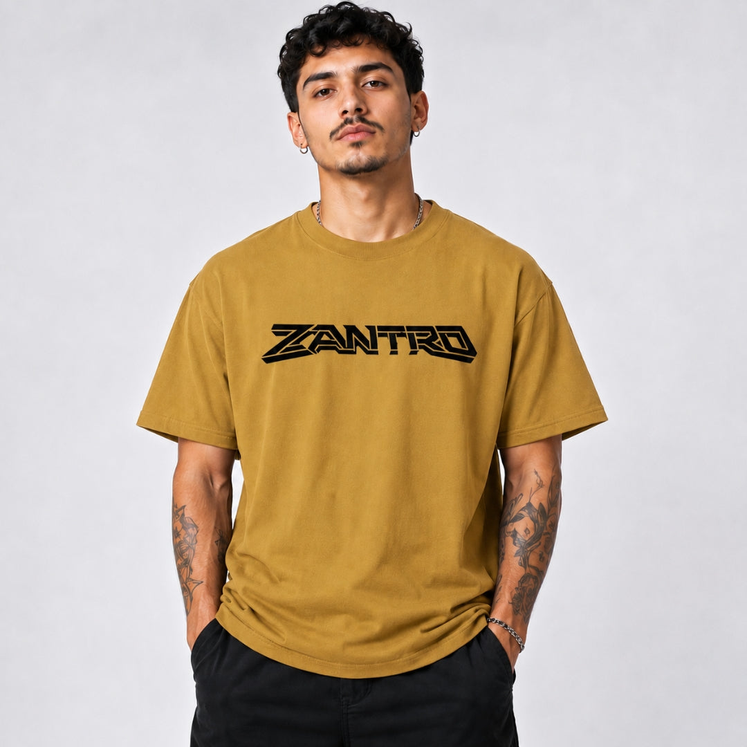CAMISETA DE TREINO OVERSIZED MOSTARDA ZANTRO