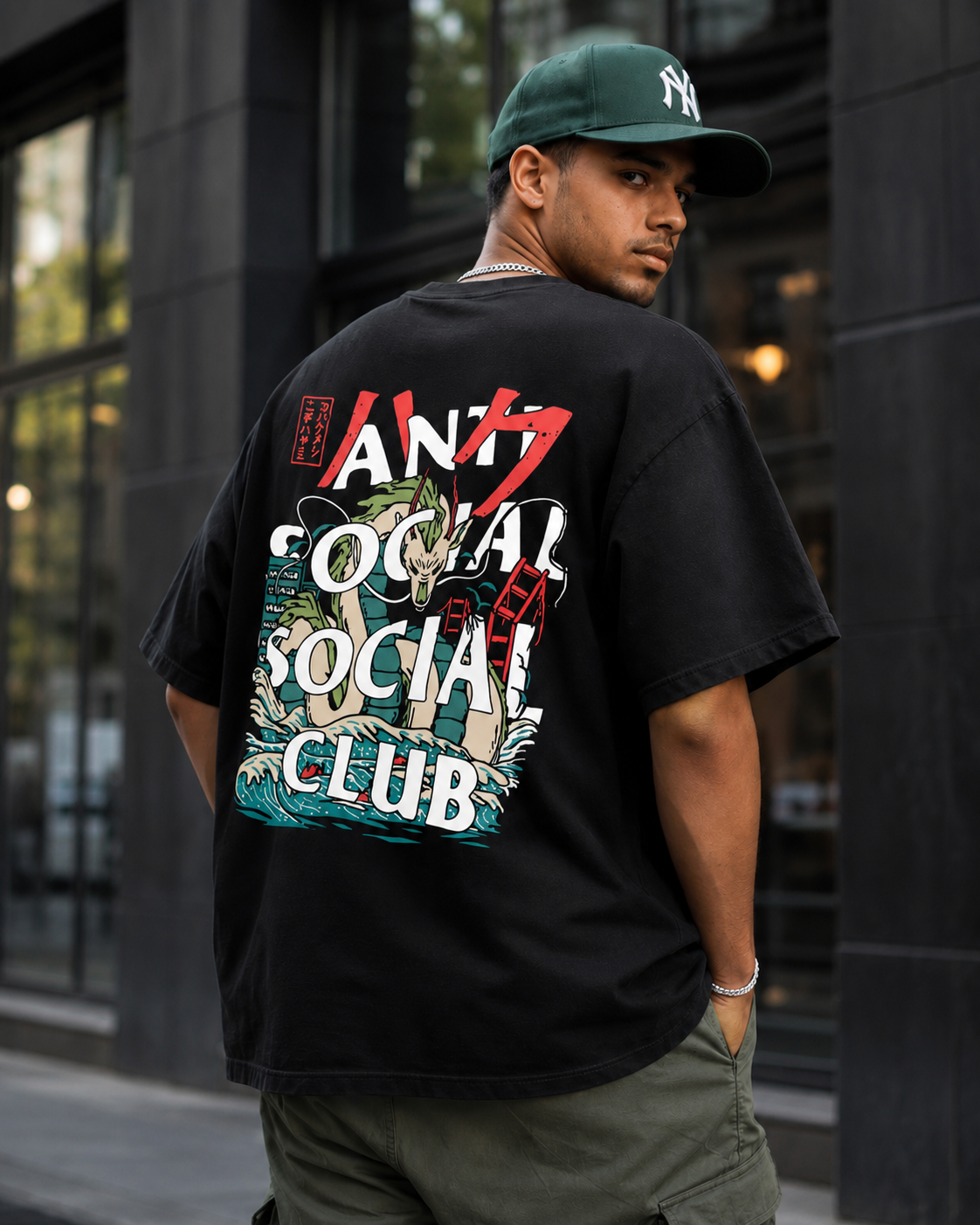 Oversized Anti Social Dragão