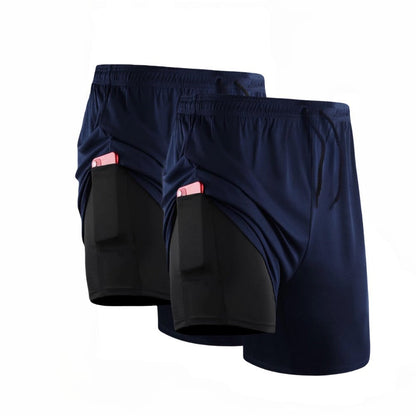Kit 2 Shorts Compressão 2 em 1 - PROFIT APEX [COMPRE 1, LEVE2]