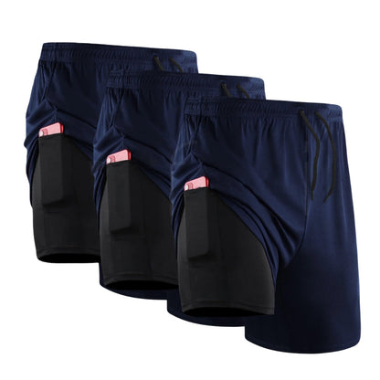 Pague 2 Leve 3 - Shorts Compressão 2 em 1 - PROFIT APEX