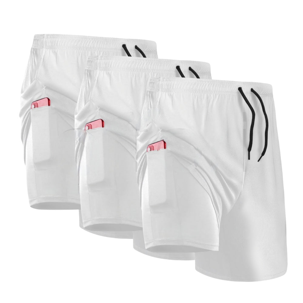Pague 2 Leve 3 - Shorts Compressão 2 em 1 - PROFIT APEX