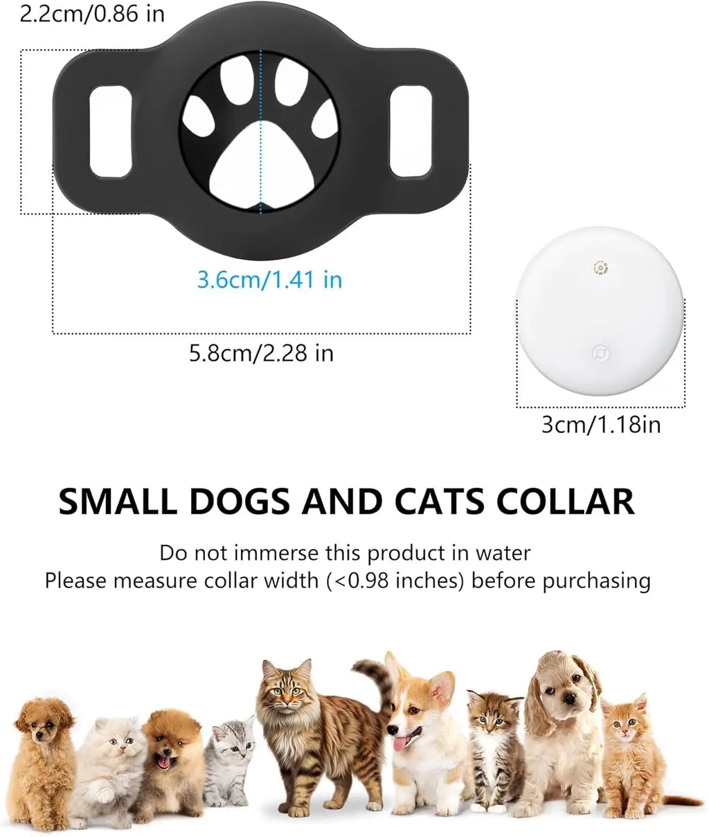 Bluetooth Tracker Compatible with Google Find My (Android Only), Tracker for Pets, Cat Location Tracker with Holder, Cat Collar