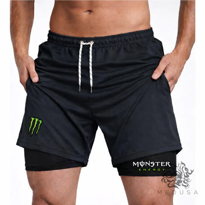 Bermuda Compressão 2em1 MONSTER PRO FIT Masculina DryFit